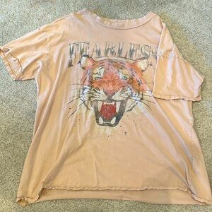 Vintage, Cotton-on, baggy, light pink, Tee, graphic